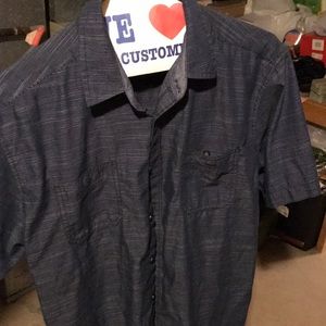 Button up short sleeve dress shirt